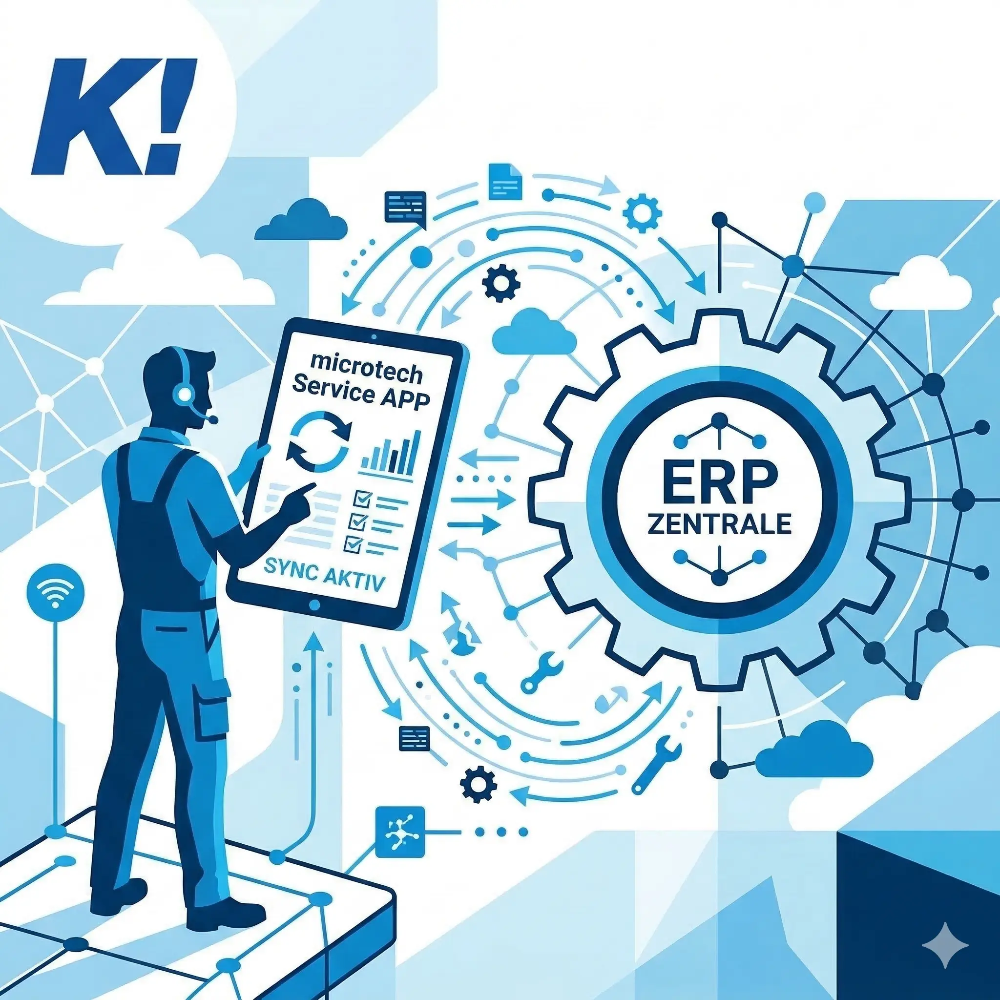 Nexti APP Zusammenspiel mit ERP